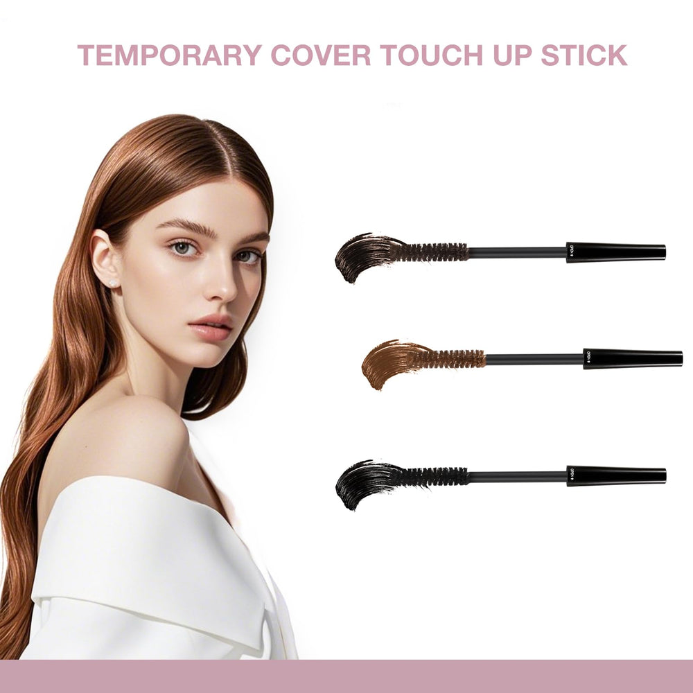 GEUUFEA Mascara cheveux gris utilisable sur barbe et sourcils pour un look harmonieux.