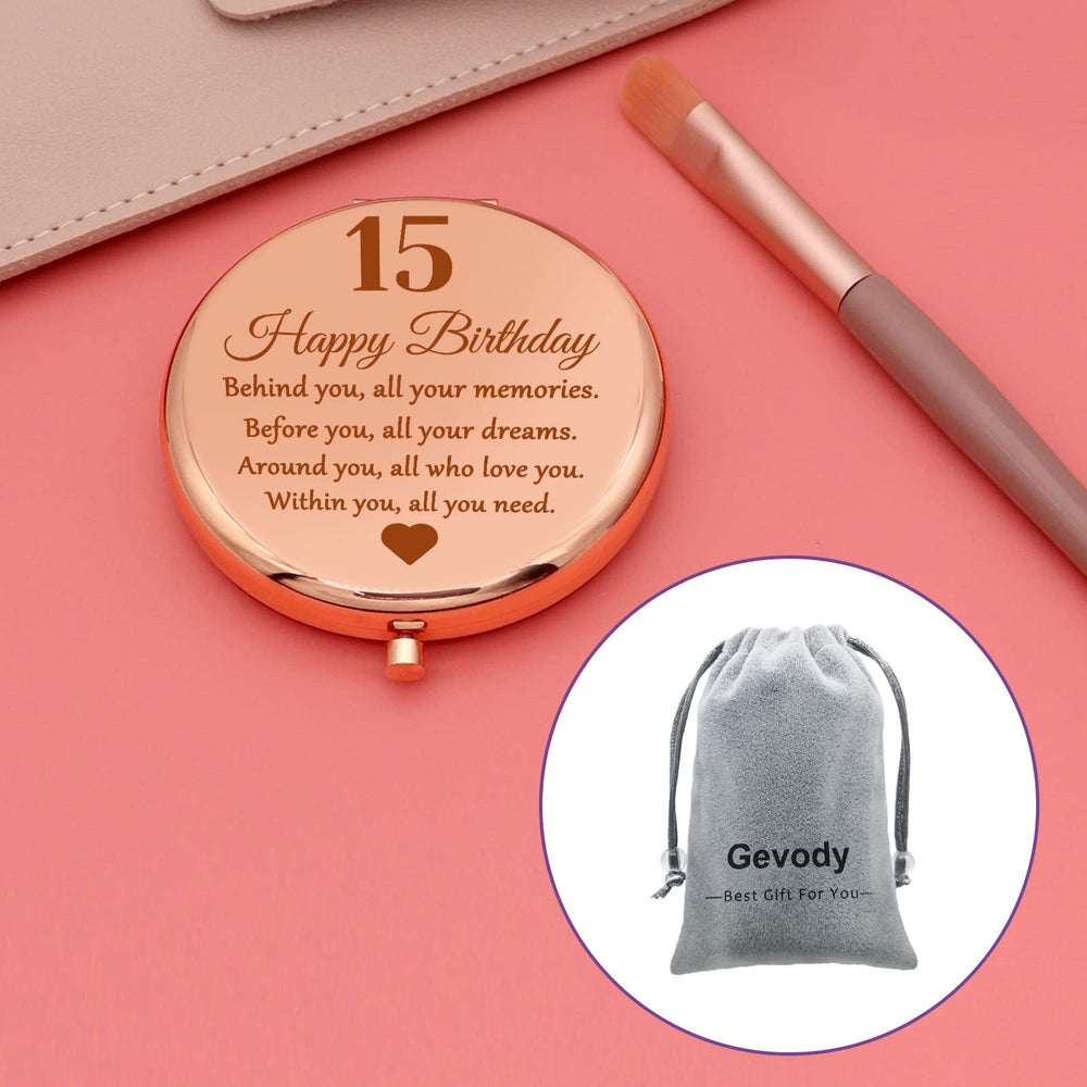 Gevody miroir voyage et rangement, format portable et pratique pour pochette