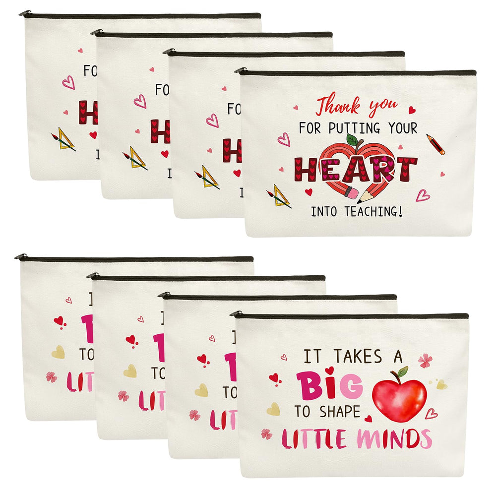 Pochette Gewujatop avec motifs cœurs et merci, pratique pour offrir en Saint-Valentin.