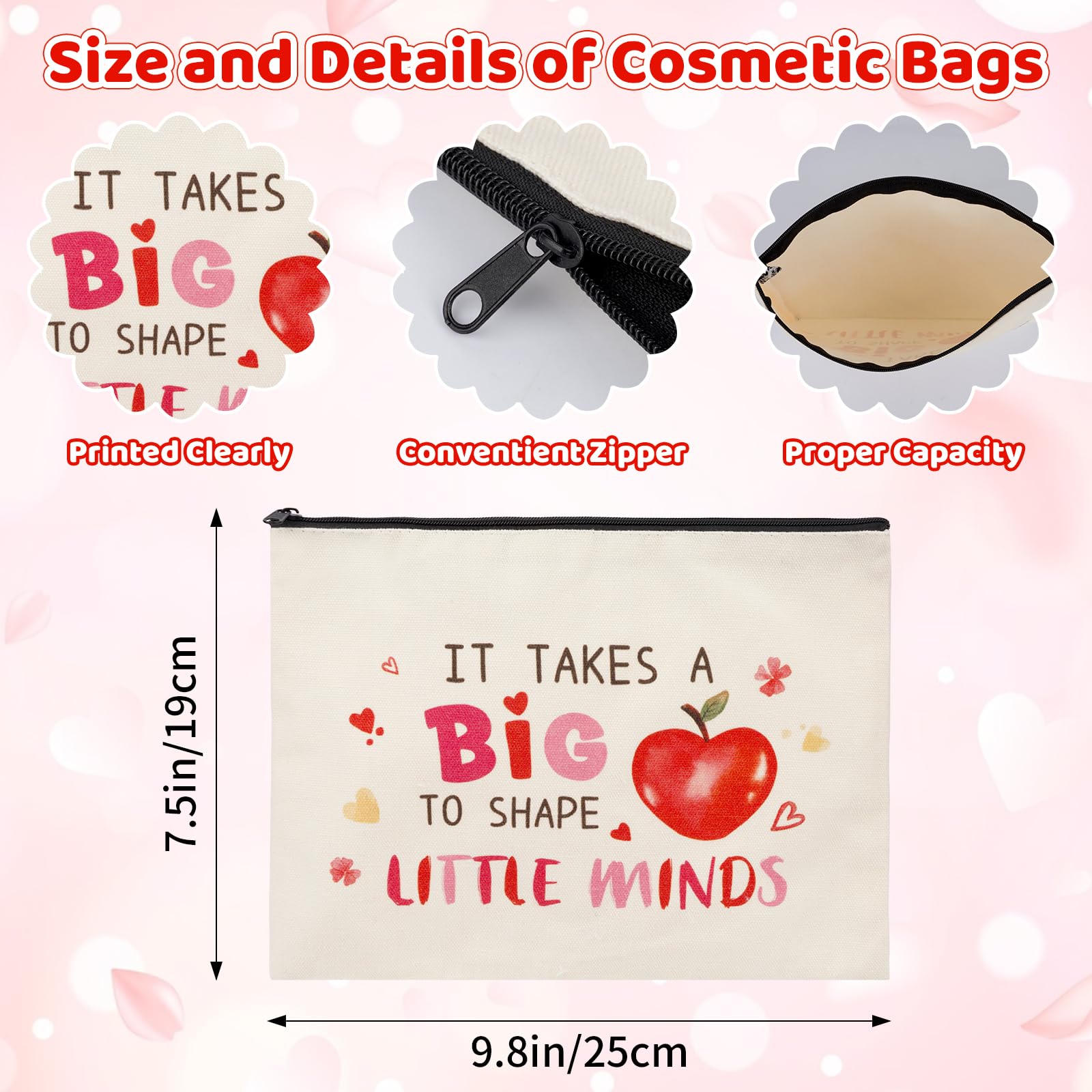 Pochette Gewujatop avec fermeture zippée, sécurise les petits objets en classe.