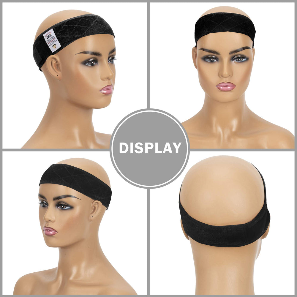 Réglage ajustable de la bande GEX Wig Grip pour tous les tours de tête