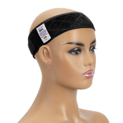 Bande GEX Wig Grip velours noir pour maintien sans colle