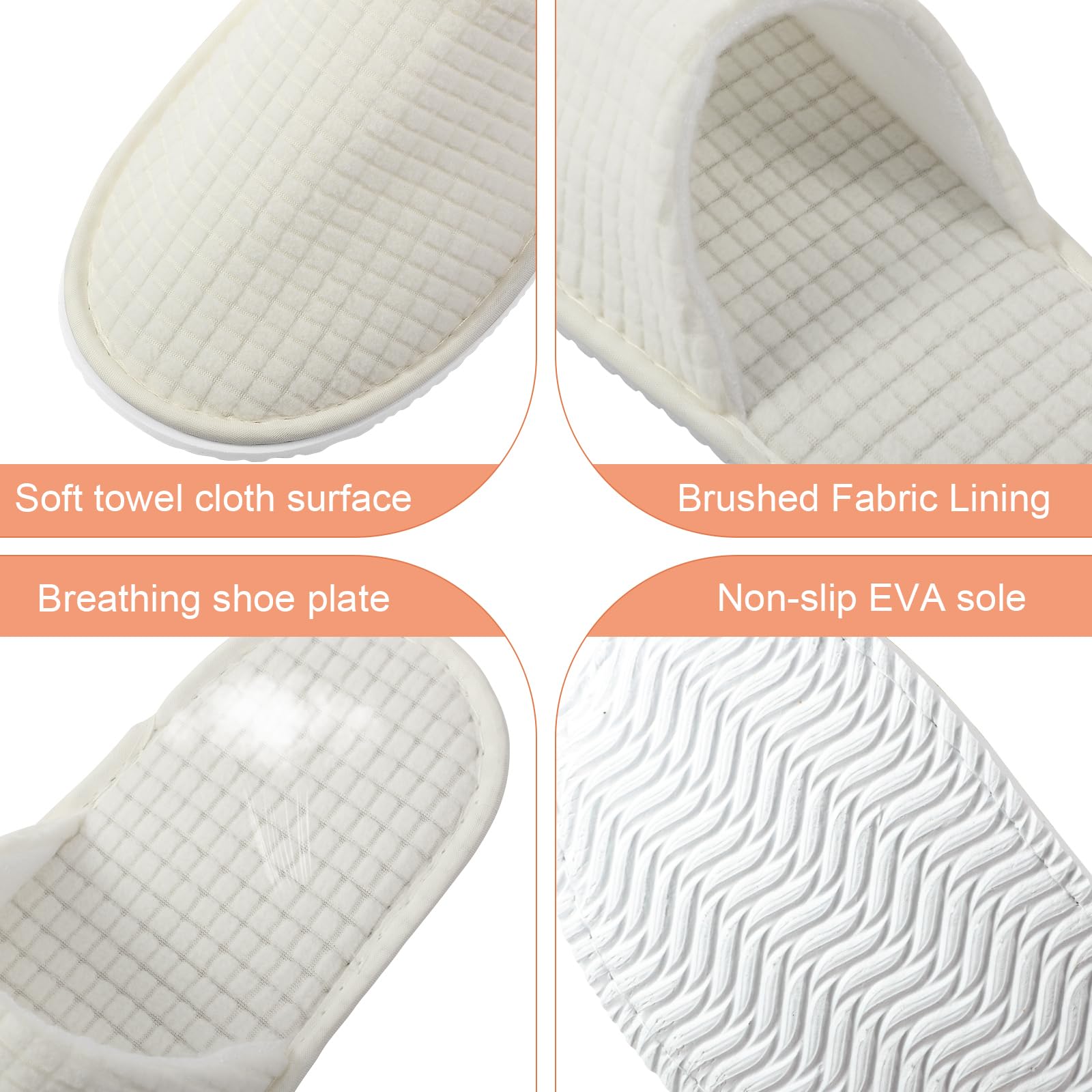 Geyoga chaussons invités, dimensions 28x11 cm pour la plupart des pieds