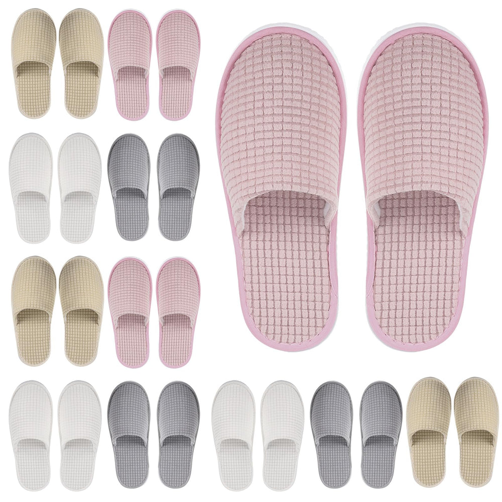 Geyoga chaussons invités, emballage individuel pour voyager sans mélanger les paires