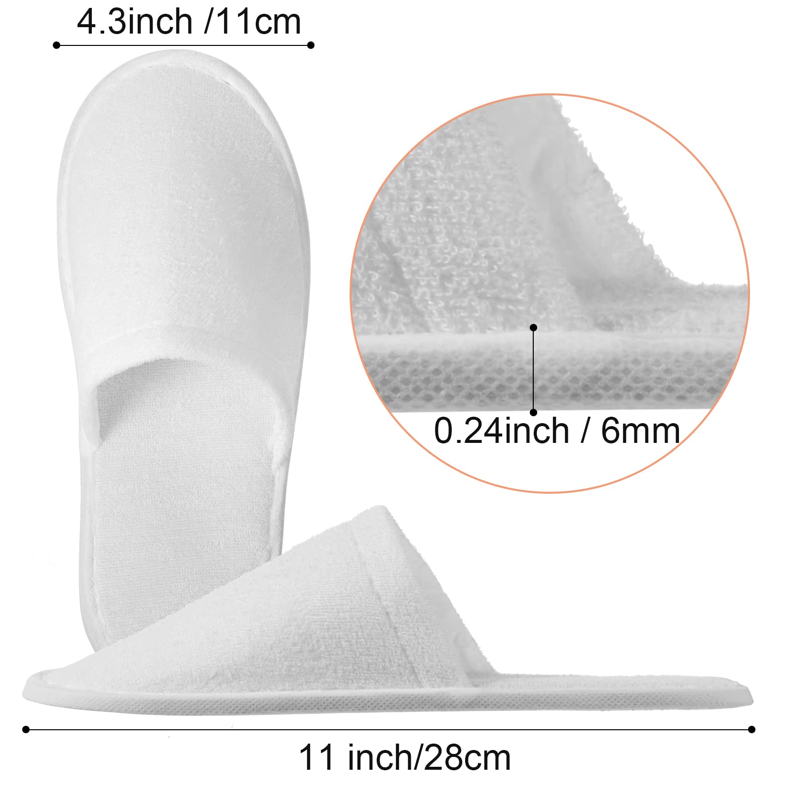 Geyoga chaussons emballés individuellement, hygiène et voyage faciles.