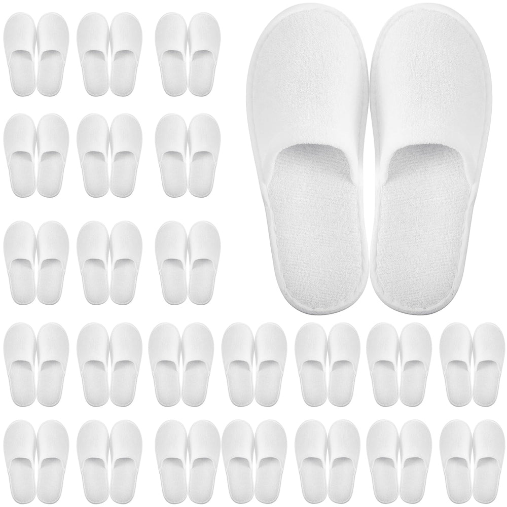 Geyoga chaussons jetables pour invités, paquet de 24 paires, idéal pour événements.