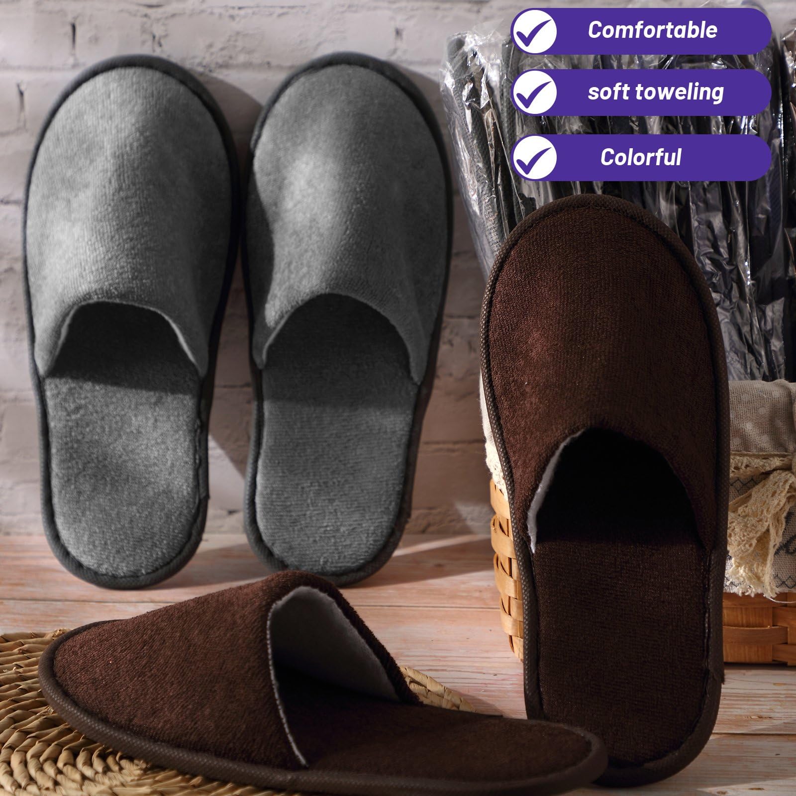 Geyoga chaussons conférence spa pour intérieur polyvalent