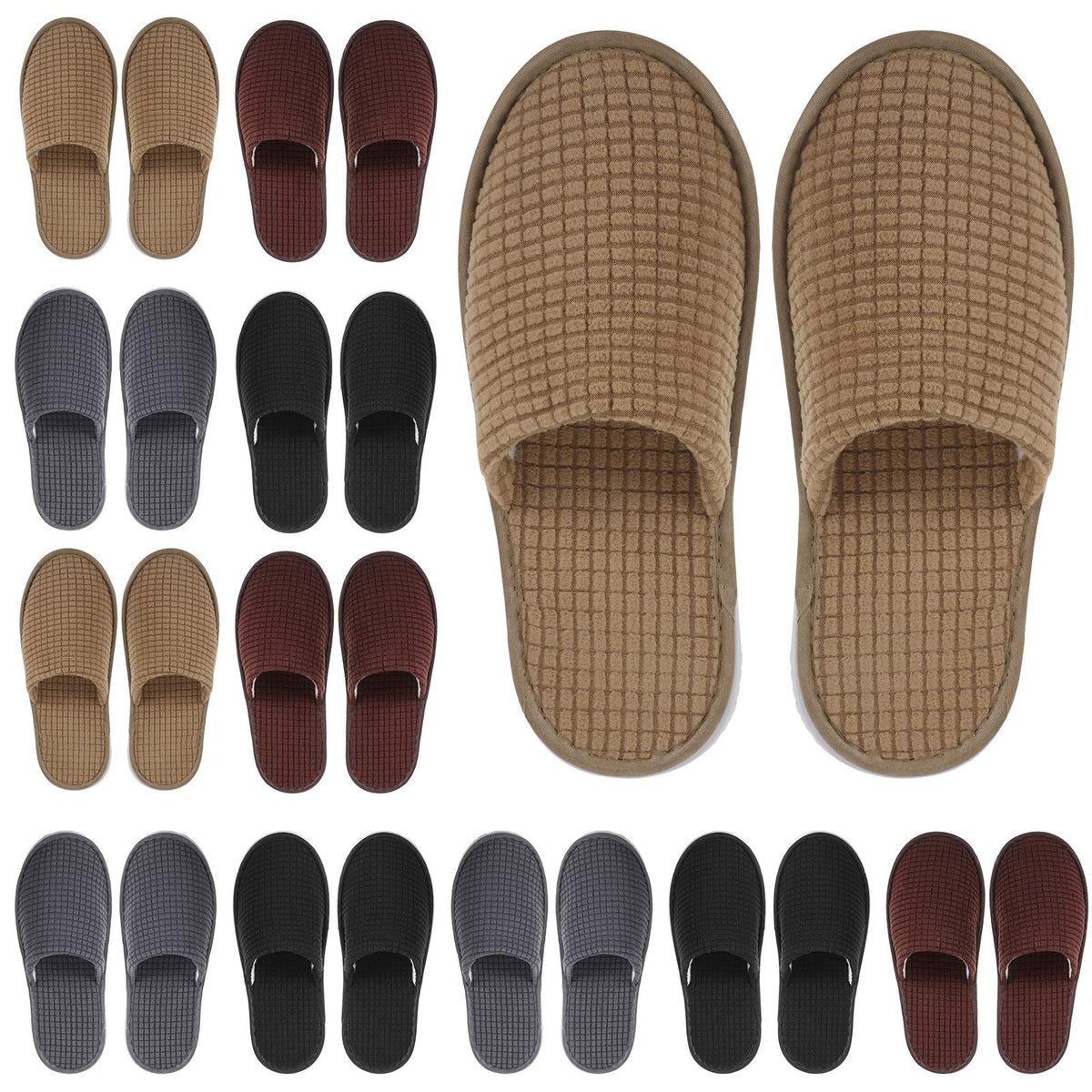 Chaussons spa Geyoga, 12 paires, emballage independant pour partage