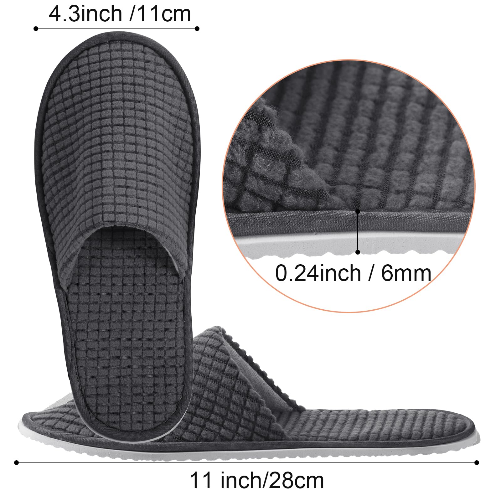 Chaussons Geyoga en tissu éponge doux et confortable
