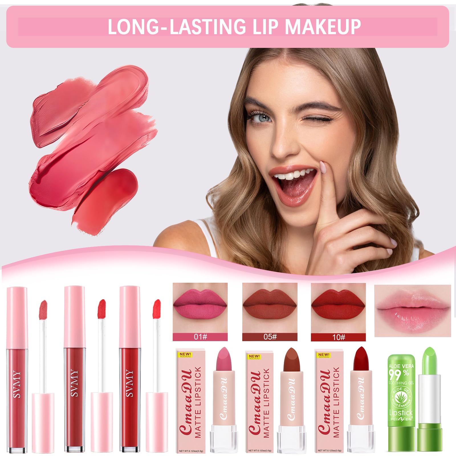 Geyomi kit maquillage tout-en-un: crayon sourcils et poudre pour contours nets