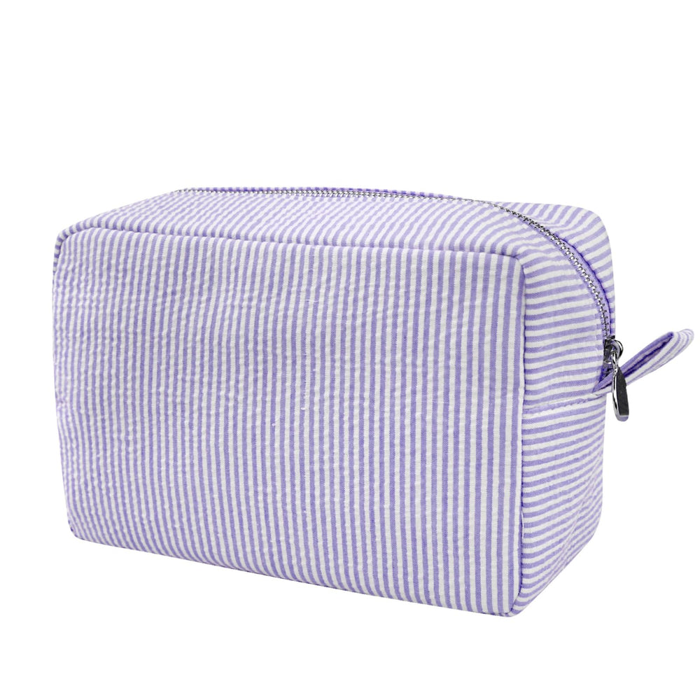 GFU sac cosmétique seersucker violet, rangement élégant et pratique au quotidien