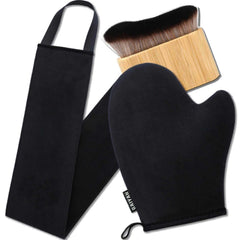 G GAIYAH ensemble gant-brosse-dos pour bronzage homogène à domicile.