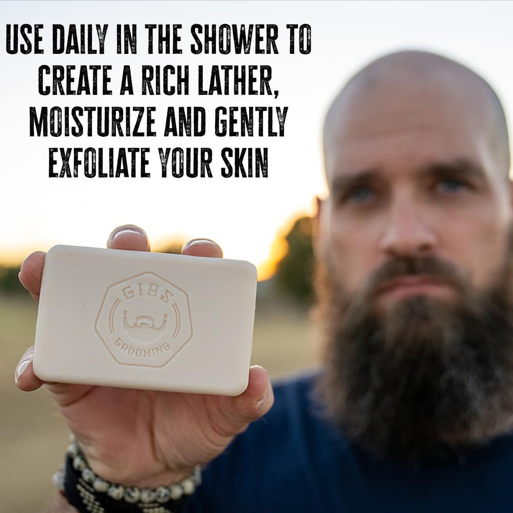 GIBS Bio Fuel – texture crémeuse du savon barre pour peau douce.