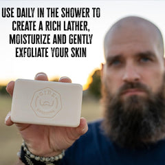 GIBS Bio Fuel – texture crémeuse du savon barre pour peau douce.