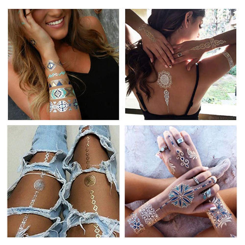 GICUNK fleurs et bracelet métalliques pour briller
