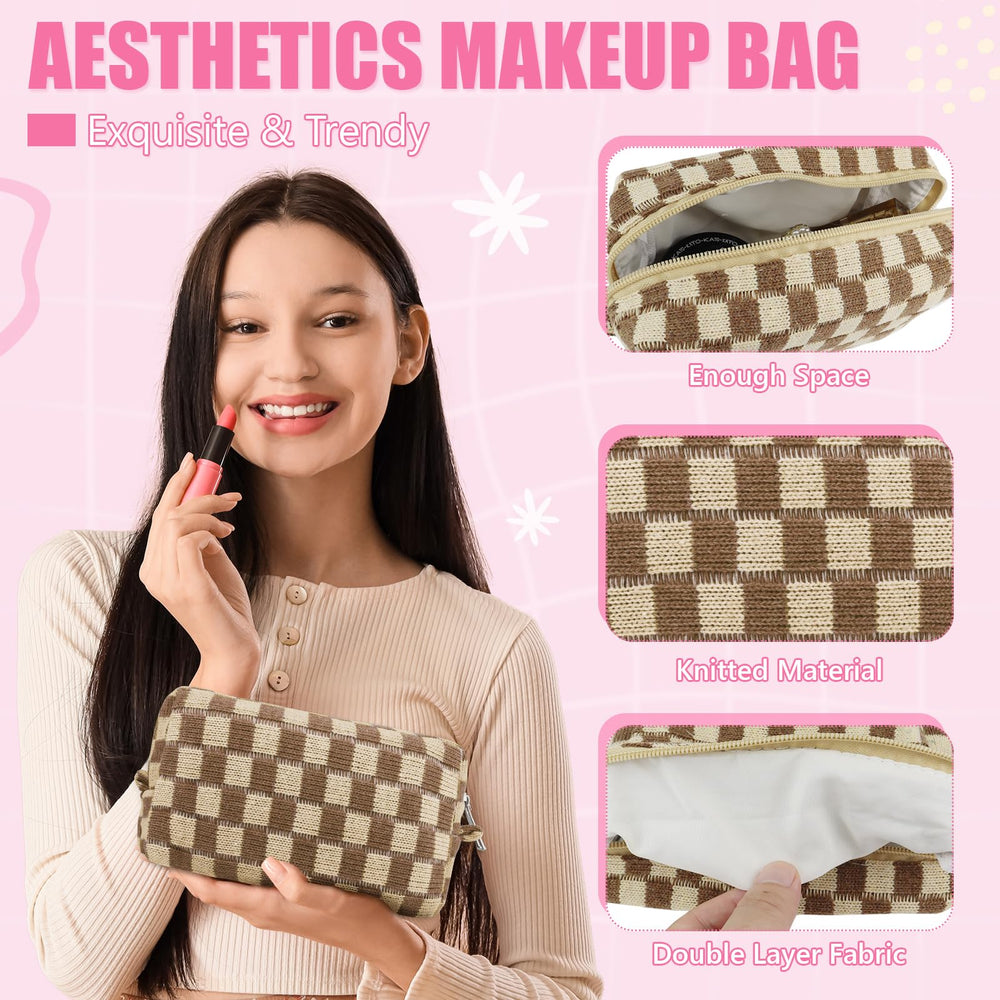Trpresque pochettes carreaux Giesiery, style et organisation distincte