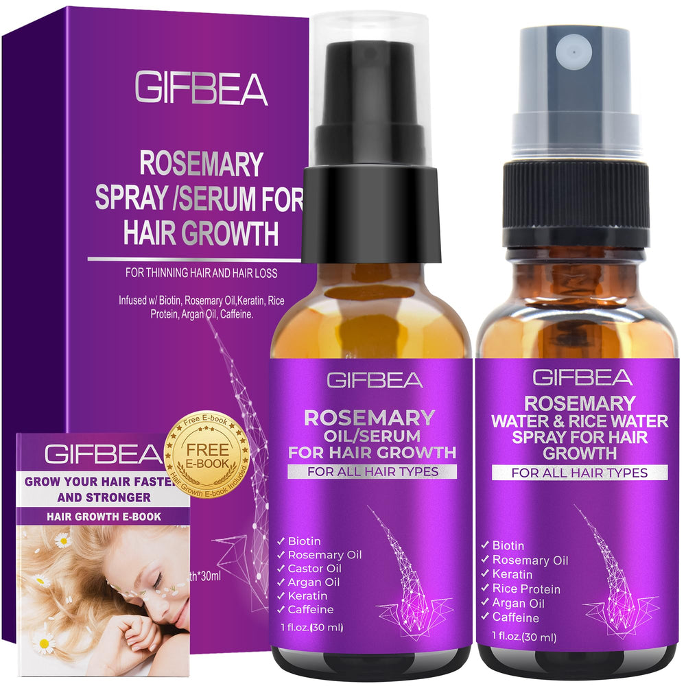 GIFBEA Sérum Croissance Cheveux au Romarin – stimule les follicules et nourrit.