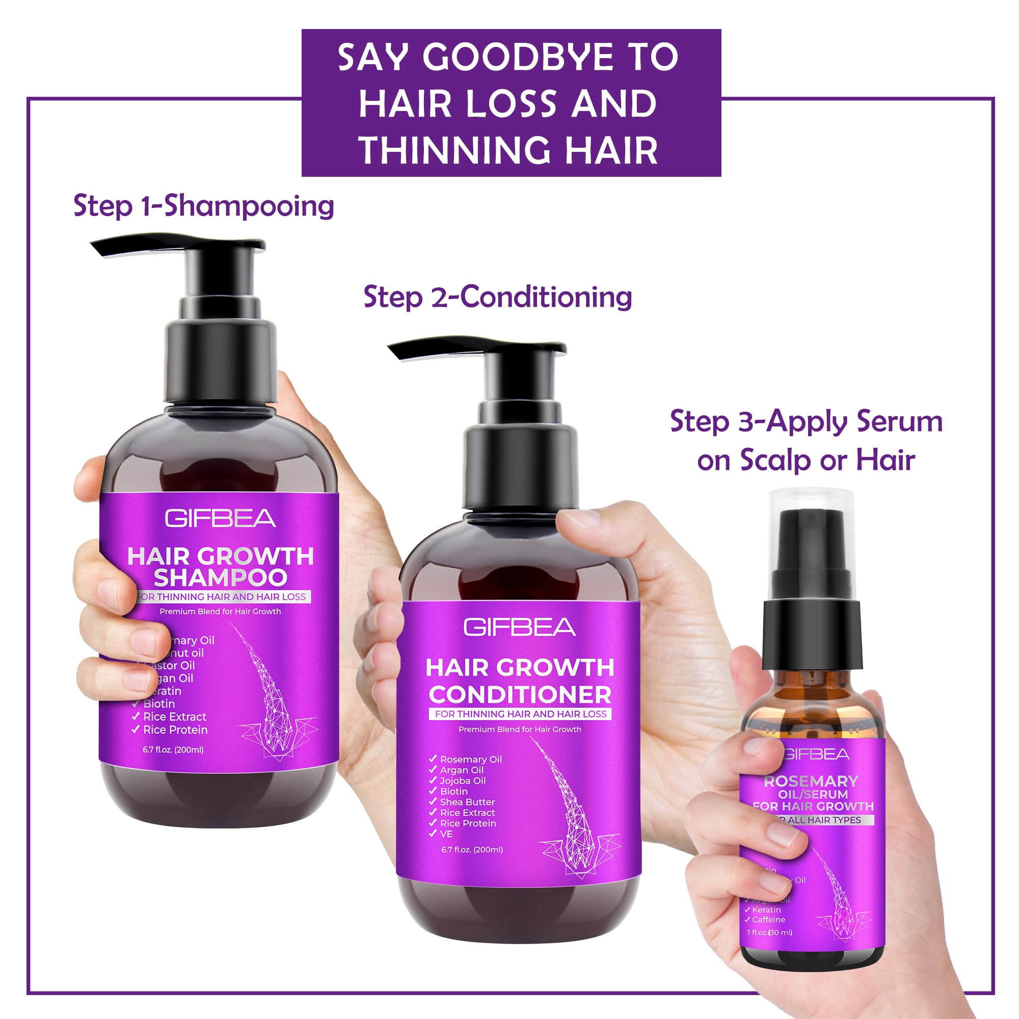 GIFBEA Texture Cheveux Après-Shampoing — cheveux plus doux et gérables