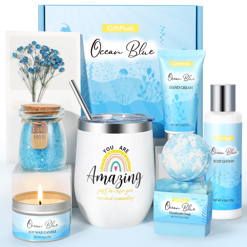 GiftPeak coffret spa océan, emballage élégant prêt à offrir