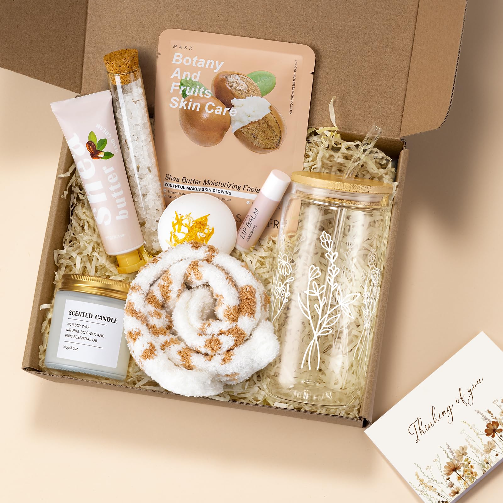 GiftPeak gobelet café-verre 16oz à fleurs, idéal pour boissons chaudes ou froides au quotidien.