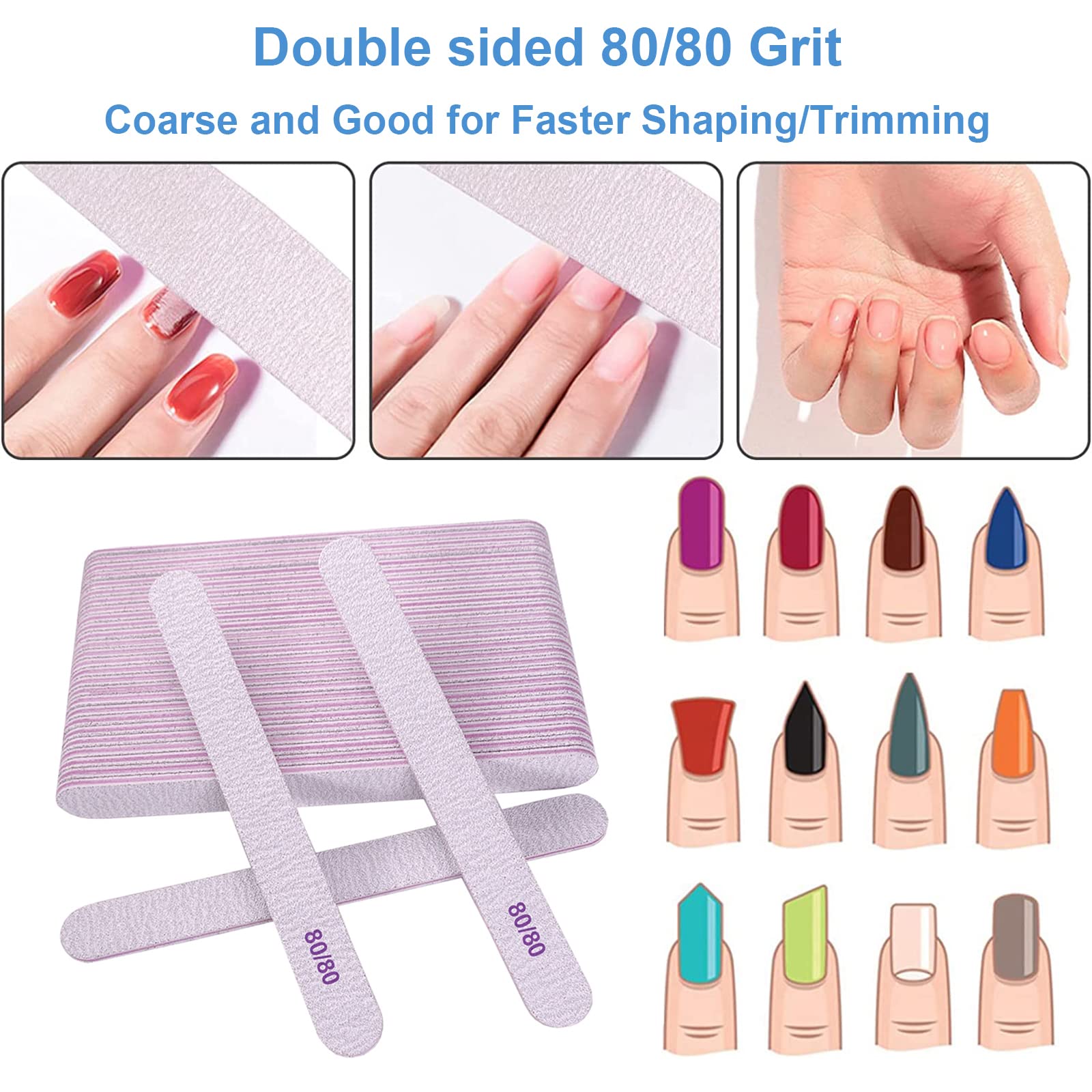 GigaGround lime à ongles 80-80 portable, pratique pour retouches en déplacement
