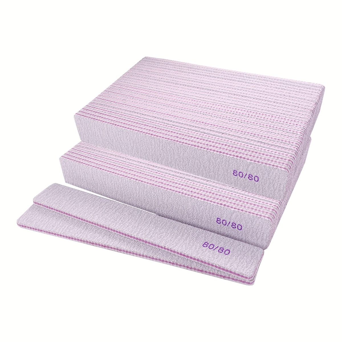 GigaGround lime emery 80/80 double-face dans boîte, ponçage rapide pour ongles.