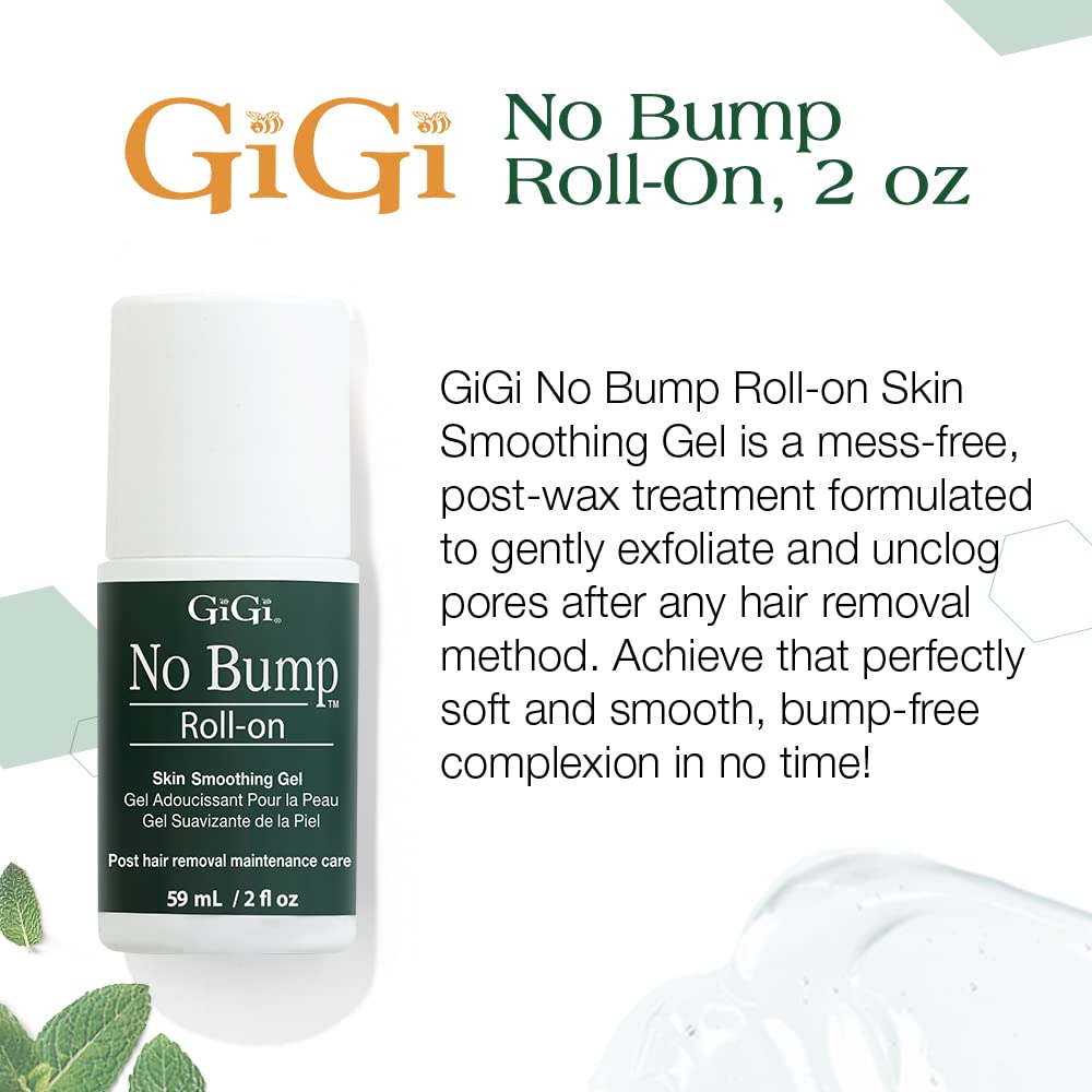 GiGi No Bump Roll-On, applicateur facile à utiliser pour limiter les rougeurs post-épilation.