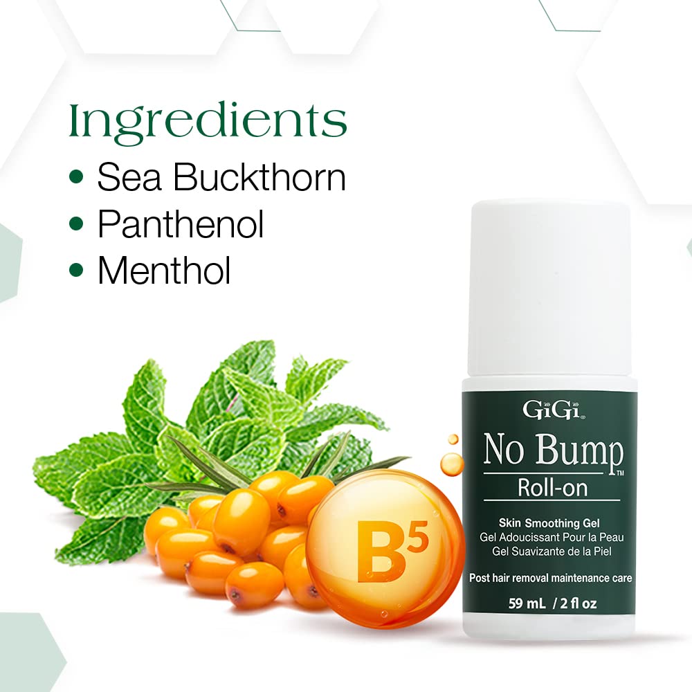 GiGi No Bump Roll-On, formule nourrissante pour hydratation durable.