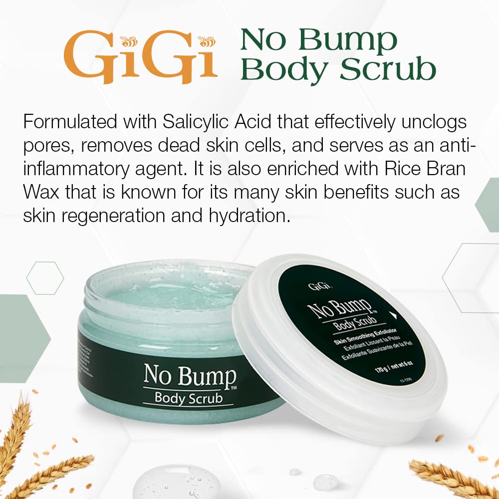 GiGi No Bump gommage-cire-de-son-de-riz: hydratation et peau revitalisée après gommage