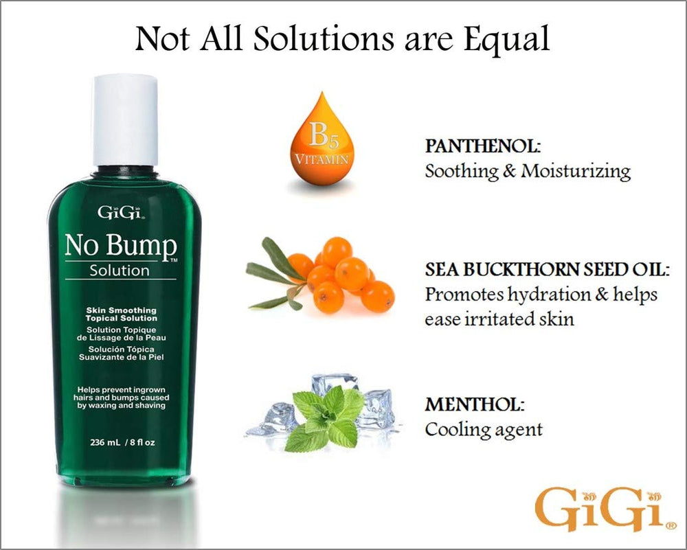 GIGI Solution Sans Poils Incarnés — peau rafraîchie après rasage.