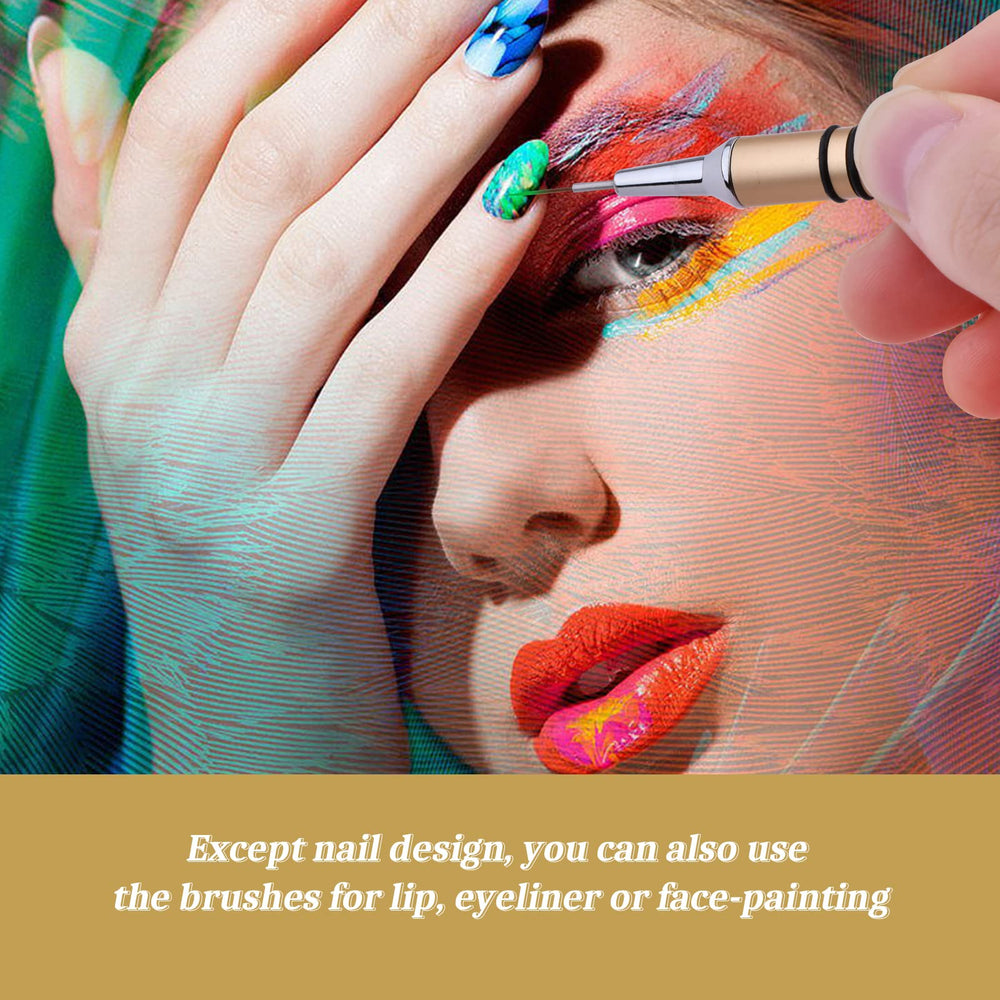 Brosse Giifnonnt pour traits fins sur ongles, idéal pour striping précis.