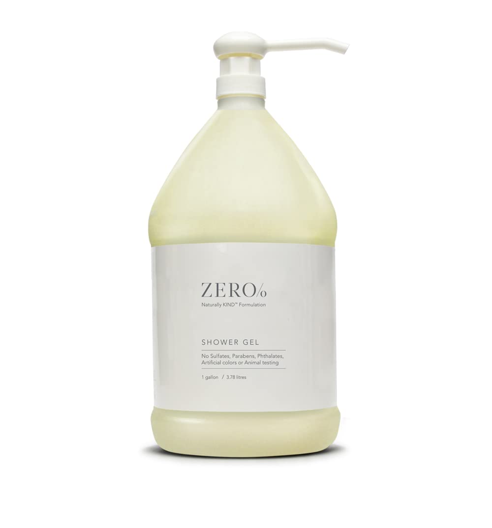 Gilchrist et Soames Zero% Gel Douche, bouteille de 1 gallon, fraîche et légère