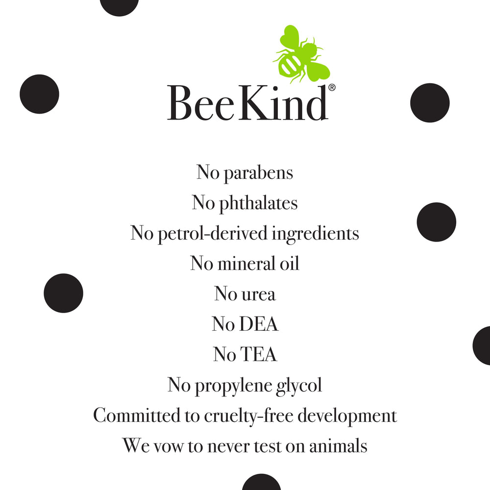 BeeKind conditionneur avec parfum verveine citronnée, expérience fraîche et revitalisante.