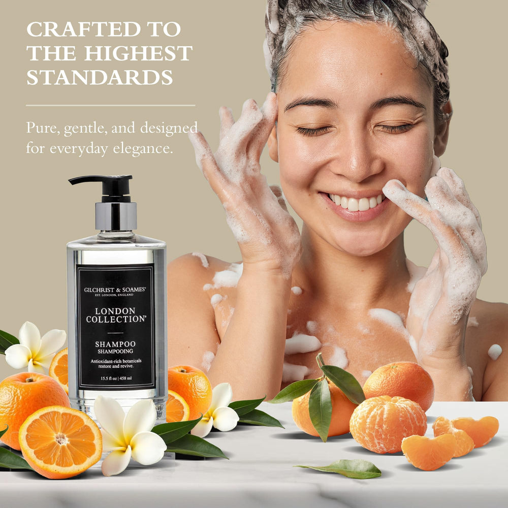 Gilchrist & Soames London Collection Shampooing: sans-cruauté et emballage éco-responsable.