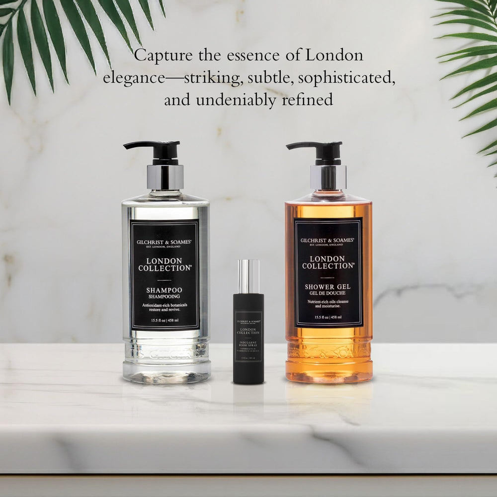 Gilchrist & Soames London Collection Shampooing: protéines-soja, renforcement et élasticité.