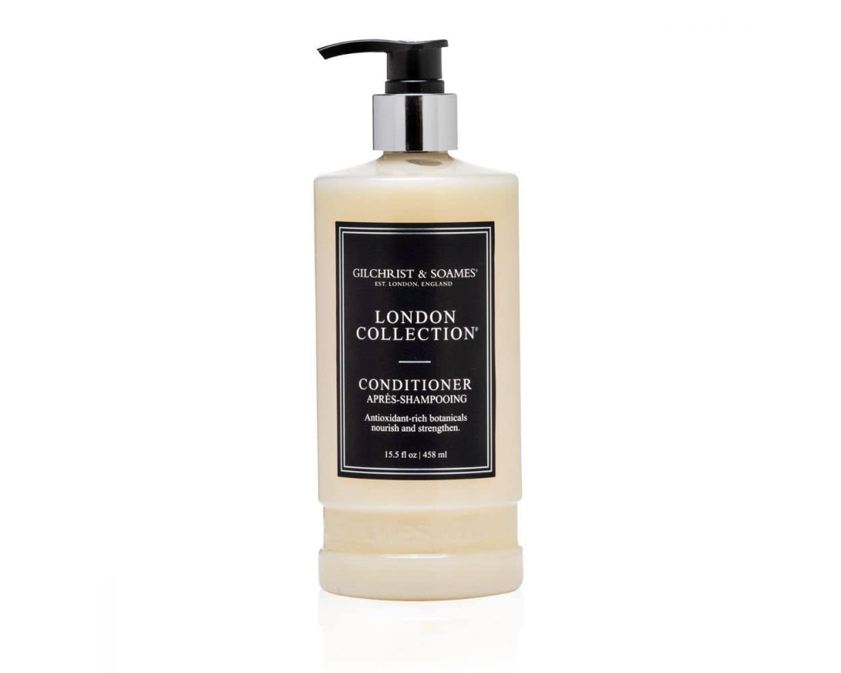 Gilchrist & Soames London Conditionneur: bouteille claire, hydratation en profondeur pour tous types de cheveux.
