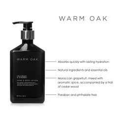 Gilchrist & Soames Warm Oak – crème mains et corps, texture légère pour absorption rapide.