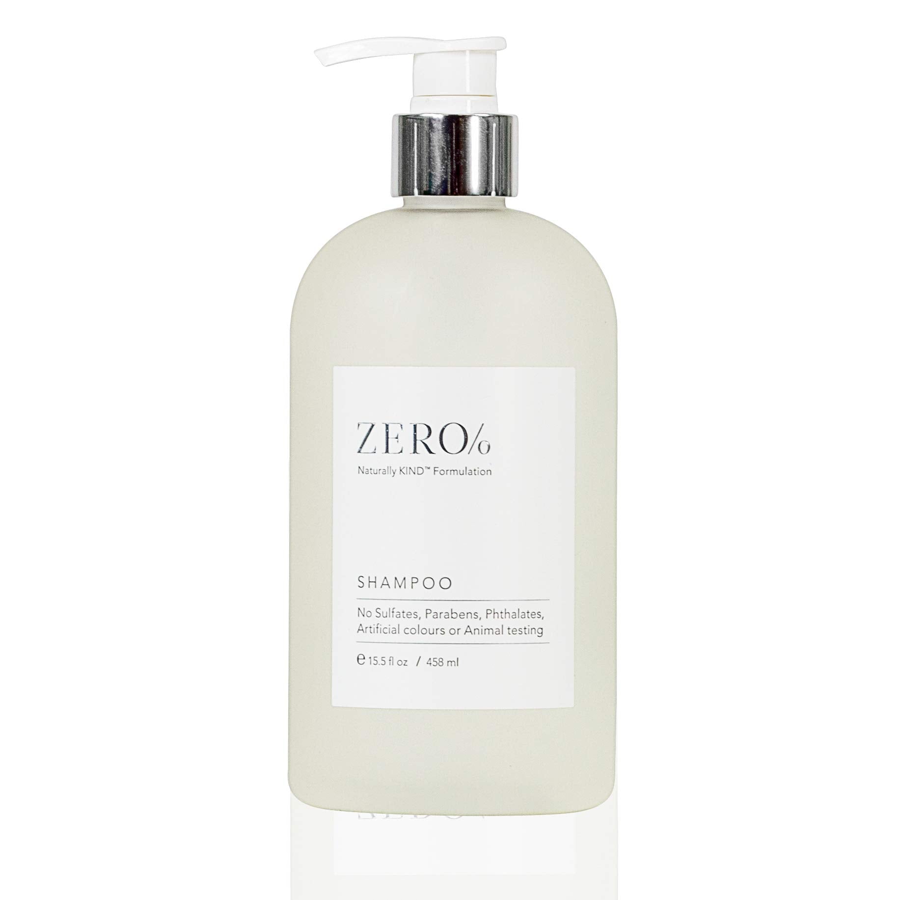 Gilchrist & Soames Zero% Shampoo, bouteille élégante prête pour votre routine capillaire quotidienne.
