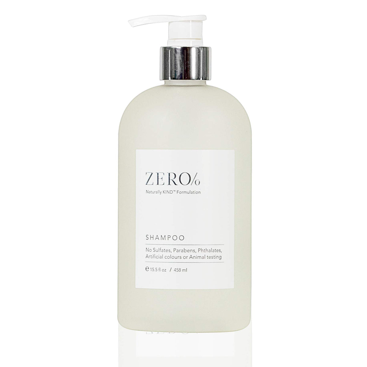 Gilchrist & Soames Zero% Shampoo, bouteille élégante prête pour votre routine capillaire quotidienne.