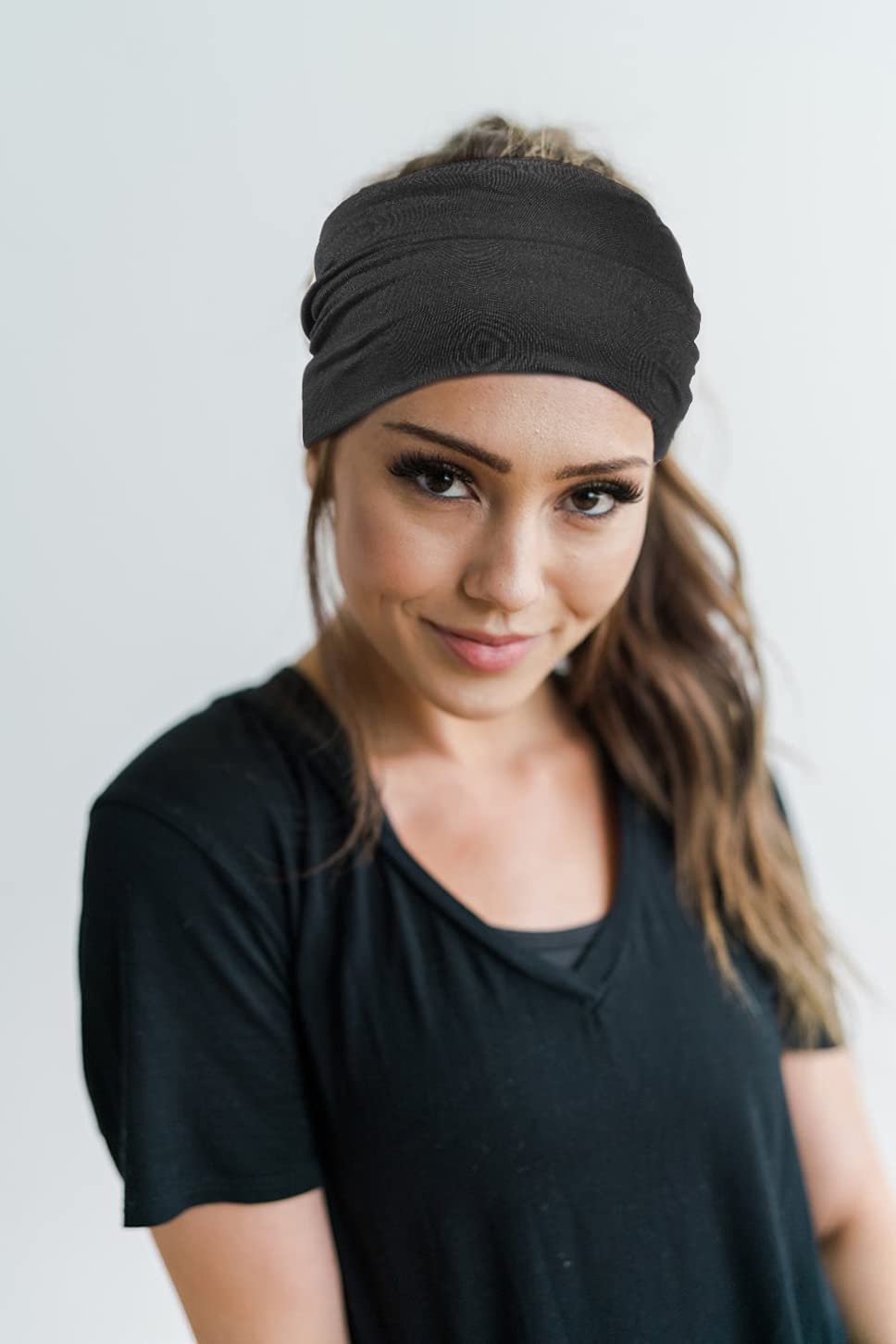 Bandeau GiLi large absorbant la sueur pour les séances.