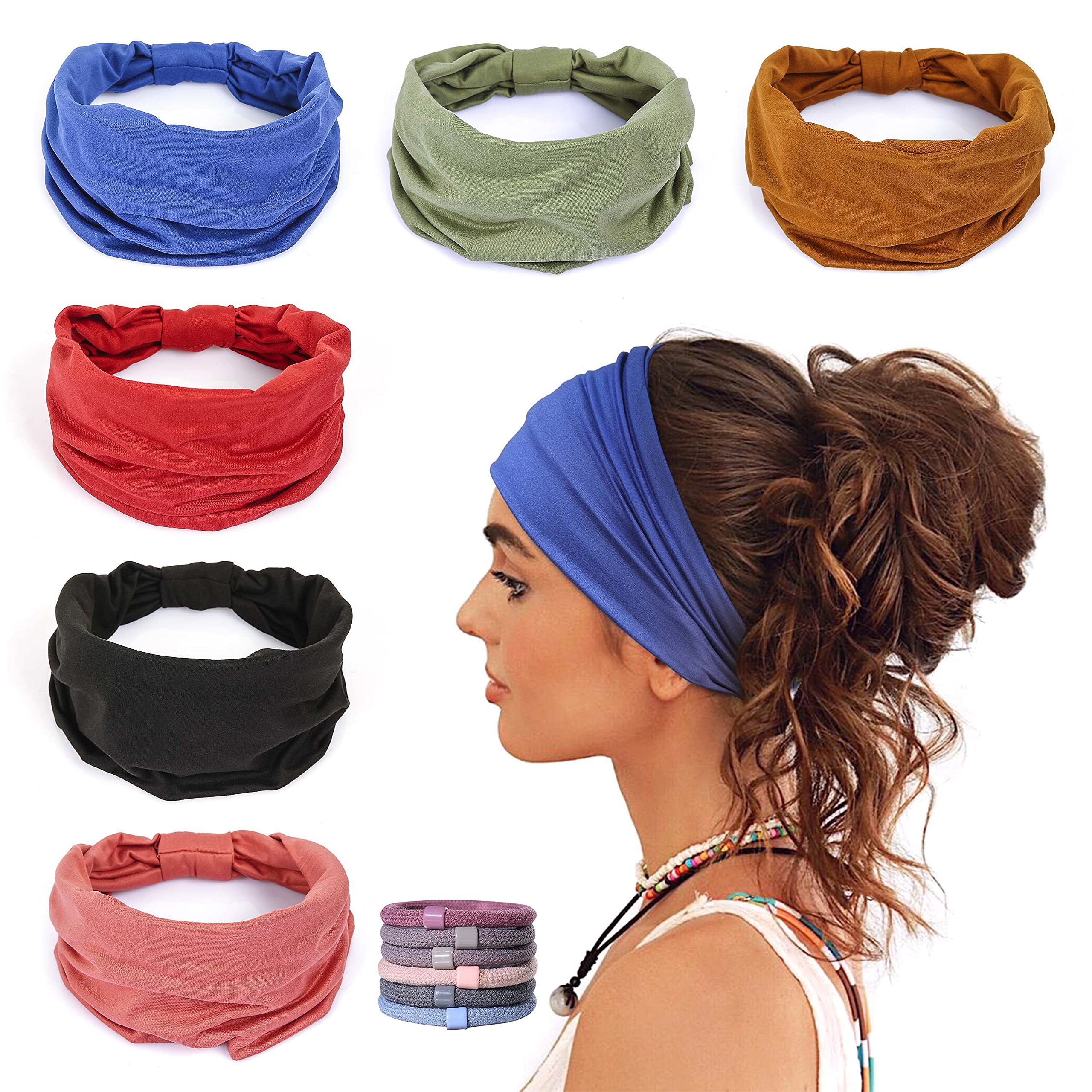 Bandeaux GiLi 6 pièces pour sport et quotidien, absorption et maintien.