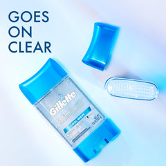 Gillette Gel clair garantit une application rapide et sans traces.