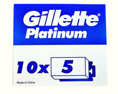 Lames Gillette dans leur emballage, lot de 50 prêt à l’emploi.