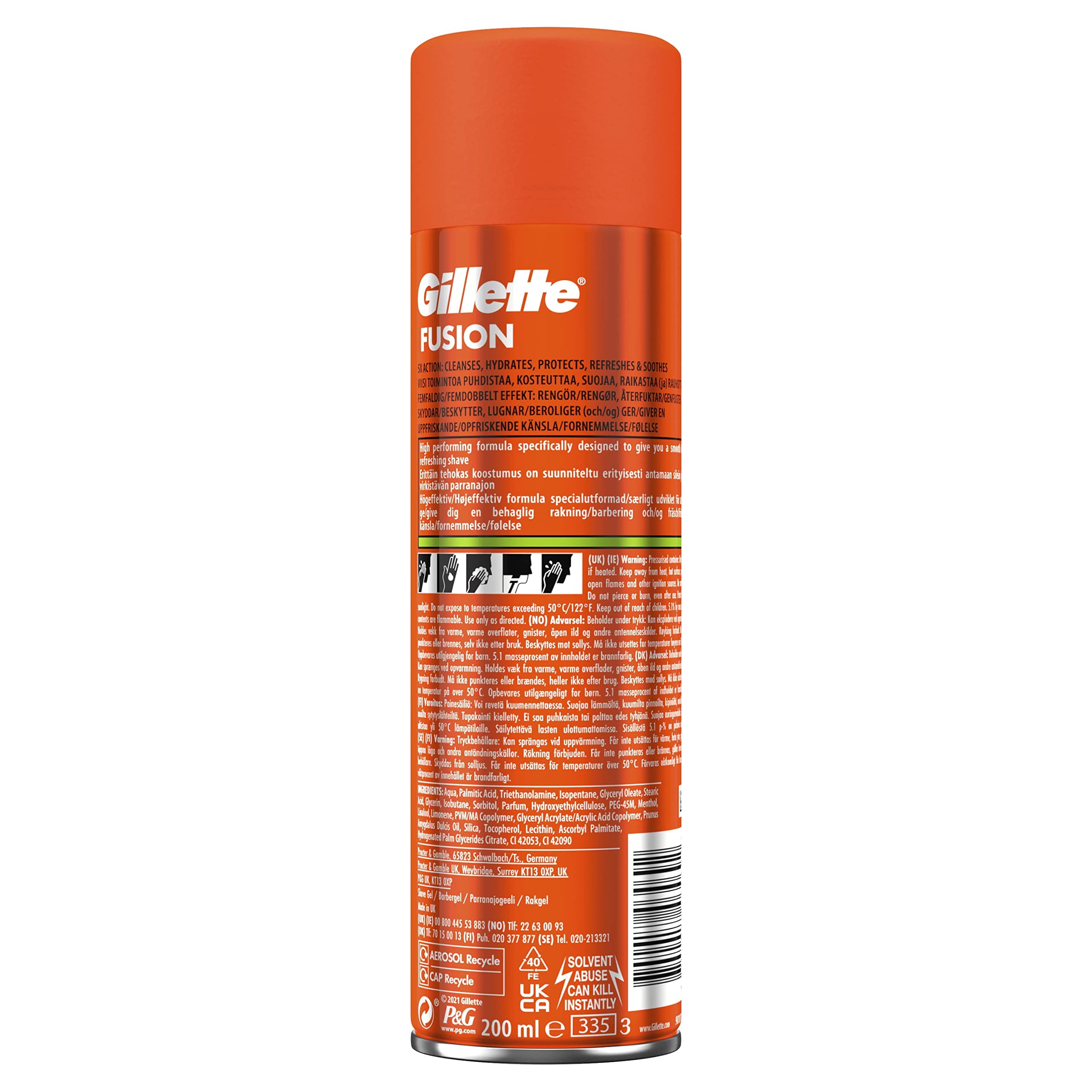 Formule apaisante offrant un confort durable après le rasage.