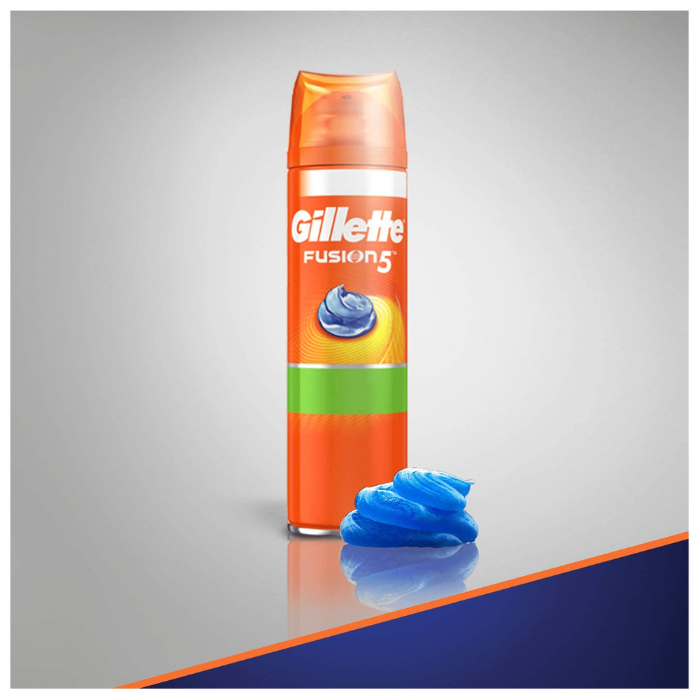 Texture crème du gel Fusion5 Ultra Sensitive facilitant la mousse rapide.