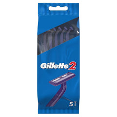 Gillette G2 rasoir jetable en pack de 5, pratique pour les déplacements.