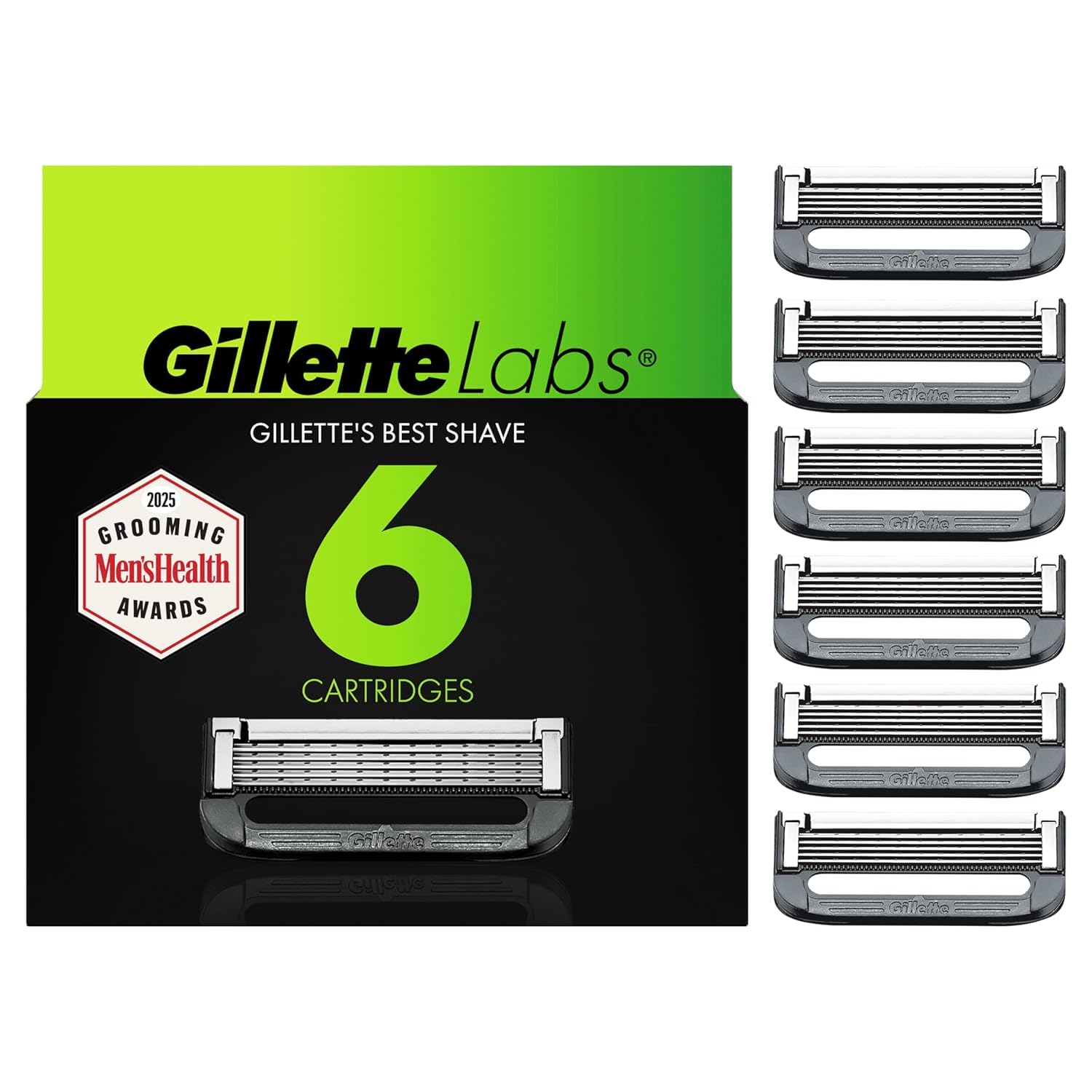 Remplacements GilletteLabs 6 pièces pour un remplacement facile et fiable.