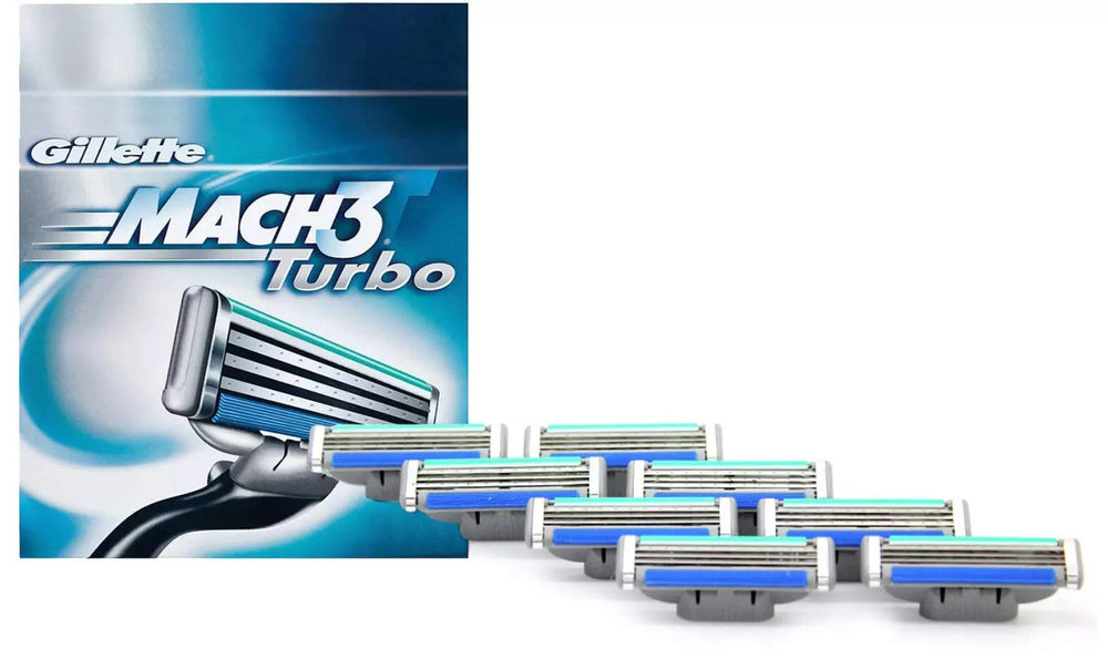 Gillette Mach 3 Turbo cartouches compatibles universellement avec tous les rasoirs Mach 3.