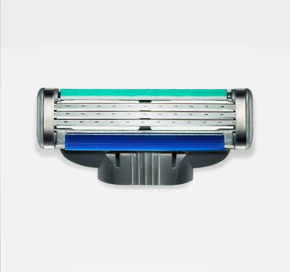 Gillette Mach 3 Turbo cartouches prêtes à l’emploi douceur et précision au quotidien.