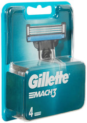Gillette Mach3 cartouche ouverte pour rinçage facile et rapide.